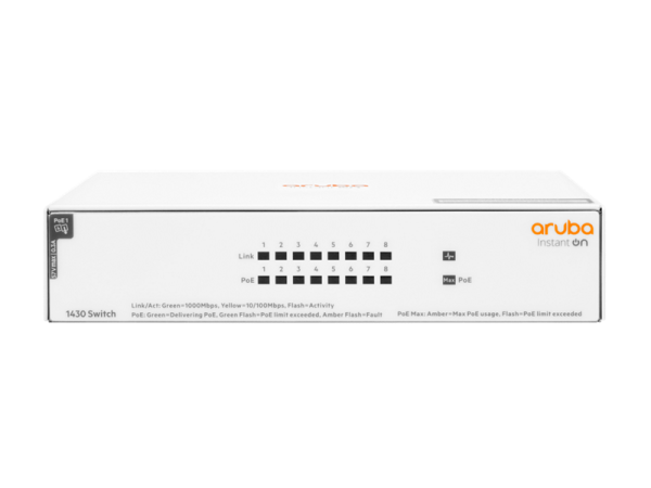 Aruba IOn 1430 8G Class4 PoE 64W Switch