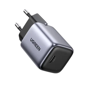 Ugreen 1 port gan 30W PD wall charger-Black - Image 1