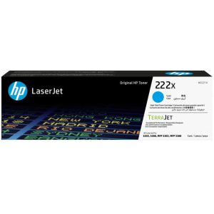 HP 222X High Yield Cyan Original LaserJet Toner Cartridge - Image 1