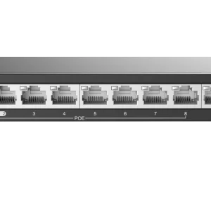 Uniview UNV 8-Port PoE Switch 88W with 2 Uplinks | NSW2020-10T-POE-IN - Image 1