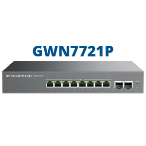 Grandstream Enterprise 8 port Lite Cloud Managed 2.5GbE PoE Switch | GWN7721P - Image 1