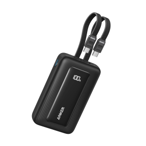 Anker 10000MAh 35W 2Type C Cable Powerbank Black - Image 1