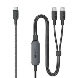 Anker 2in1 TypeC TypeC Cable 140W 1.2m Black - Image 1