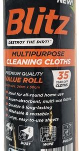 Tevo Blitz 35 Pack Roll Premium Multipurpose cleaning Cloths - Image 1