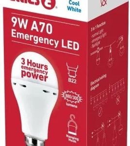 Ellies 9W Emergency LED Bulb B22 - Image 1