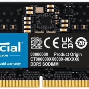 Crucial 5600MHz 8GB DDR5 SODIMM Memory Module - Image 1