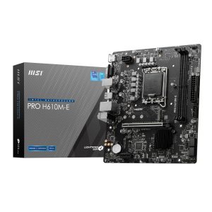 MSI PRO H610M-E Intel LGA1700 DDR5 M-ATX Motherboard - Image 1