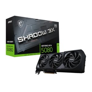 MSI GeForce RTX 5080 SHADOW 3X OC 16GB GDDR7 Graphics Card - Image 1