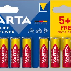 Varta Longlife Max Power Alkaline AAA 8 Pc Batteries - Image 1