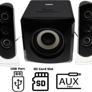 AudioMate 2 Channel and Subwoofer Stereo Speaker System - Image 1