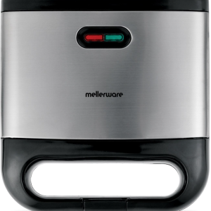 Mellerware 800W 2 Slice Non-Stick Black Sandwich Maker - Image 1