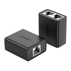 UGREEN RJ45 Splitter Adapter 2 Pack (Black) - Image 1