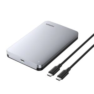 UGREEN CM300 2.5 inch USB Type-C Hard Drive Enclosure - Silver - Image 1