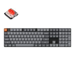 Keychron K5 Max QMK/VIA Full-sized Wireless Custom Mechanical Keyboard | RED Switches - Image 1
