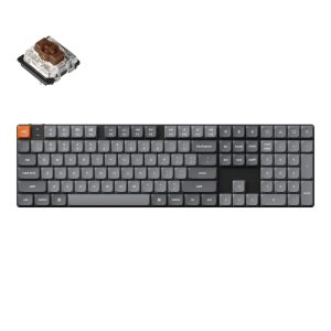 Keychron K5 Max QMK/VIA Full-sized Wireless Custom Mechanical Keyboard | BROWN Switches - Image 1