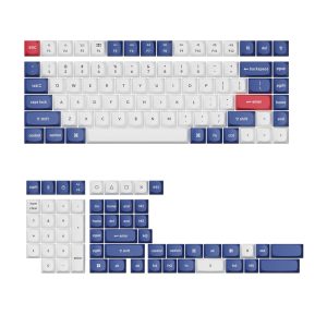 Keychron Double-Shot PBT OSA Keycap Set - Blue and White - Image 1