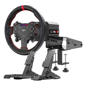 PXN VD6 Direct Drive Sim Racing Wheel | PD-HM Dual Pedal | Z9 Clamp Bundle - Image 1