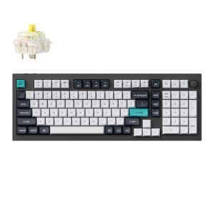 Keychron Q5 Max QMK/VIA Full-size Wireless Custom Mechanical Keyboard (Banana Switches) - Carbon Black - Image 1