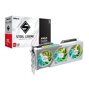 ASRock Radeon RX9060 XT Steel Legend 16G Graphics Card - Image 1