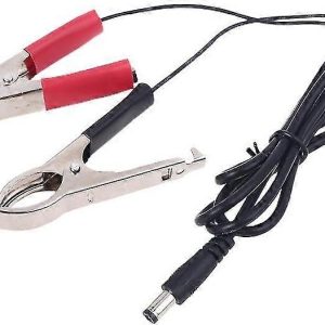 Solarix Cable DC Male To Battery Clamps - Image 1