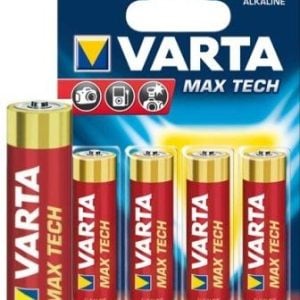 Varta Max Tech 4x AA Size Alkaline Batteries - Image 1