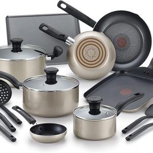 Tefal Culinaire 16Piece Nonstick Champagne Cookware Set - Image 1