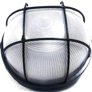 Noble Pays Round Bulkhead Light Fitting Large Black - Image 1