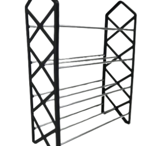 Nordic Wind Cross 4 Tier 12 Shoe Rack - Image 1