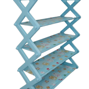 Nordic Wind Cross 5 Tier 15 Shoe Rack Blue - Image 1