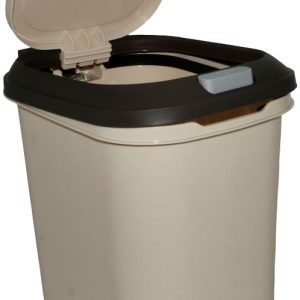 Casey 10 Litre Step On Pedal Waste Bin Beige And Brown - Image 1