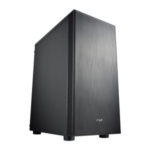FSP CMT223S ATX Mid Tower Chassis - Black - Image 1