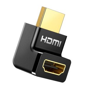 UGREEN HD112 HDMI 4K Male to Female Up-angled Connector - Black - Image 1
