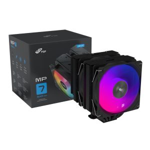 FSP MP7-BA 120mm PWM ARGB CPU Air Cooler - Black - Image 1