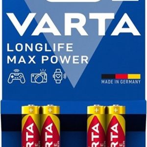 Varta LongLife Alkaline AAA Max Power 4 Pack Battery - Image 1