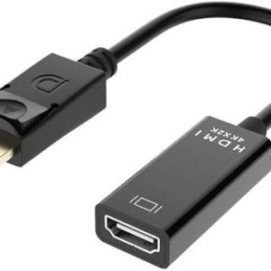 UniQue  30cm Male DisplayPort To 4K Female HDTV Cable - Image 1