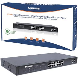 Intellinet 16-Port Gigabit Ethernet PoE Plus - Image 1