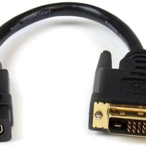 UniQue 30cm Female HDMI To Male DVI Cable - Image 1
