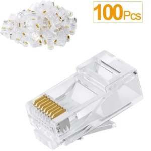 Netix RJ45 100 Pack Cat5 Shielded Connectors - Image 1
