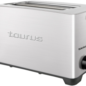 Taurus 4 Slice 1400W Stainless Steel Brushed Toaster - Image 1