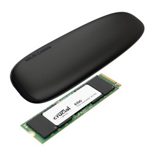 Asus Cobble M.2 SSD Type-C Enclosure and Crucial E100 1TB NVMe Bundle - Black - Image 1
