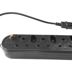 Multi Plug 3x16A 3x5A 0.5m IEC Cord Black - Image 1