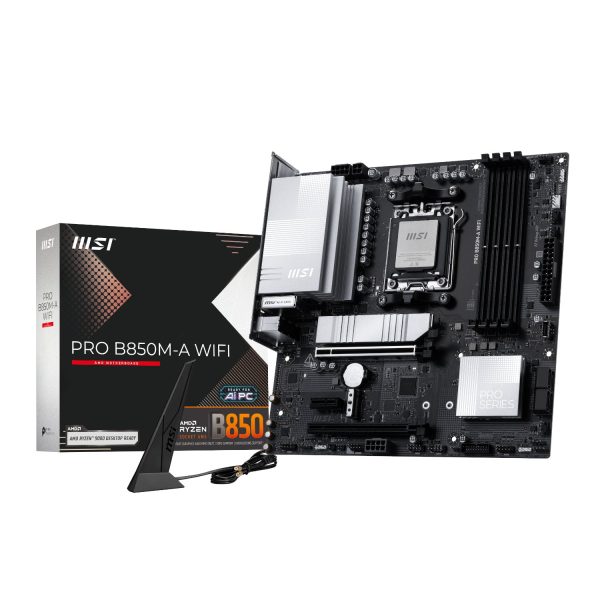 PROB850M-AWIFI_MSI-PRO-B850M-A-WIFI-AM5-DDR5-M-ATX-Motherboard_wr_01a
