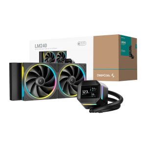 DeepCool LM240 ARGB 240mm AiO CPU Liquid Cooler - Black - Image 1