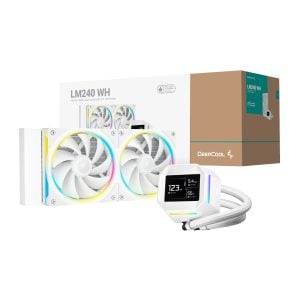 DeepCool LM240 ARGB 240mm AiO CPU Liquid Cooler - White - Image 1