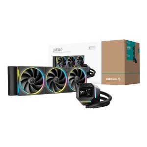 DeepCool LM360 ARGB 360mm AIO CPU Liquid Cooler - Black - Image 1