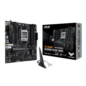 Asus TUF Gaming A620M-PLUS AM5 WIFI M-ATX Motherboard - Image 1