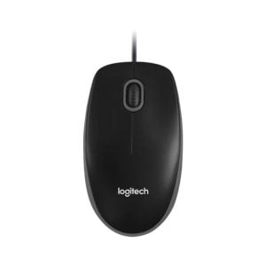 Logitech B100 Optical USB Mouse - BLACK-GREY - USB - HENDRIX WHITE BOX B100 SERIALISED - Image 1