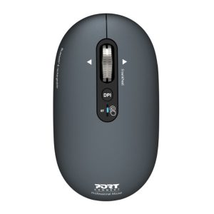Port Connect PURE MAC Rechargeable Wireless and Bluetooth Mouse - Shadow - Image 1