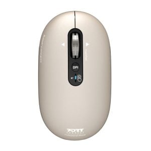 Port Connect PURE MAC Rechargeable Wireless and Bluetooth Mouse - Pearl - Image 1