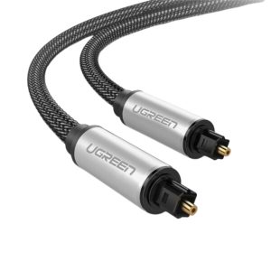 UGREEN AV108 Male to Male Toslink Optical Audio Cable 2m–Grey - Image 1